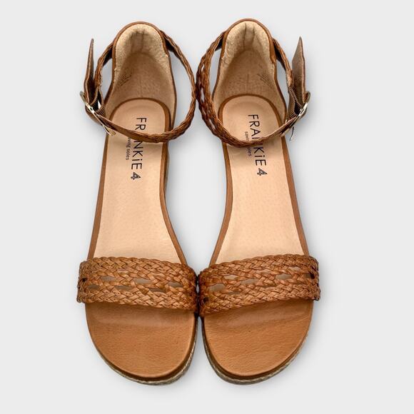 Frankie4 Australia FiFi Tan Espadrille Wedge Sandal Sole Hero™ Footbed Sz 7 $200 - Picture 8 of 15
